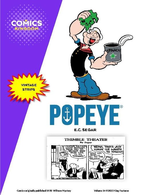 Title details for Popeye by Hearst Holdings Inc., King Features Syndicate Division - Available